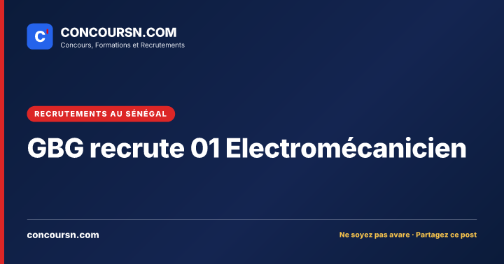 Illustration de l’article : GBG recrute 01 Electromécanicien