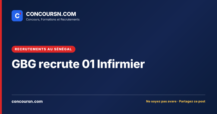 Illustration de l’article : GBG recrute 01 Infirmier