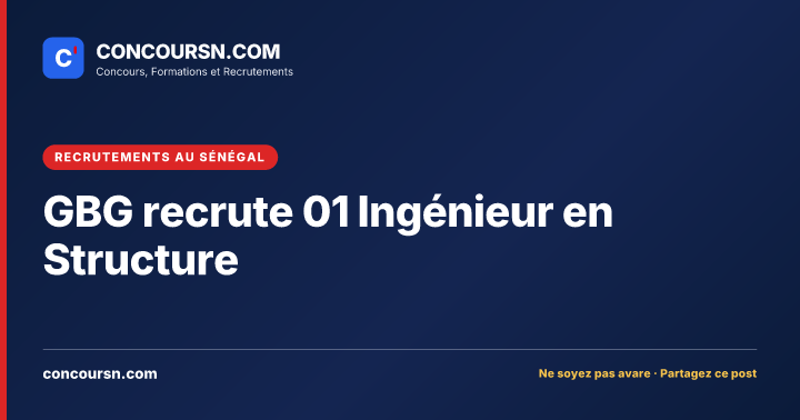 Illustration de l’article : GBG recrute 01 Ingénieur en Structure