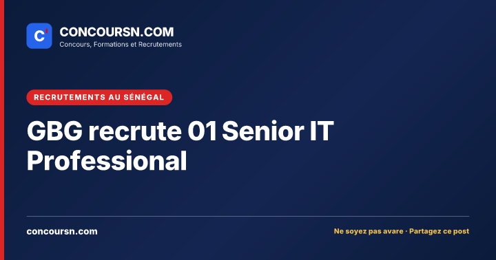 Illustration de l’article : GBG recrute 01 Senior IT Professional