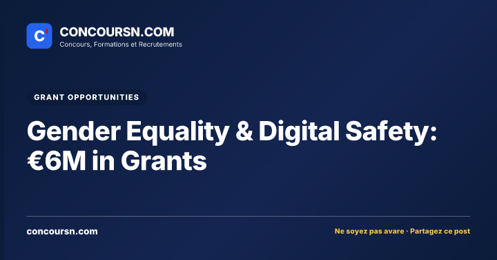 Illustration de l’article : Gender Equality & Digital Safety: €6M in Grants