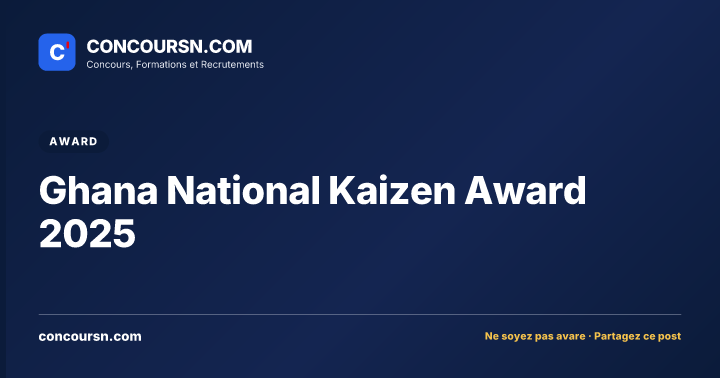 Illustration de l’article : Ghana National Kaizen Award 2025