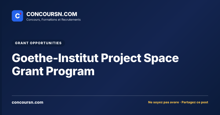 Illustration de l’article : Goethe-Institut Project Space Grant Program