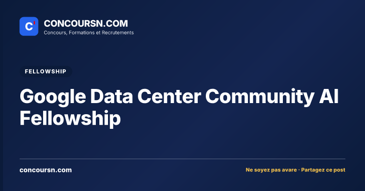 Illustration de l’article : Google Data Center Community AI Fellowship