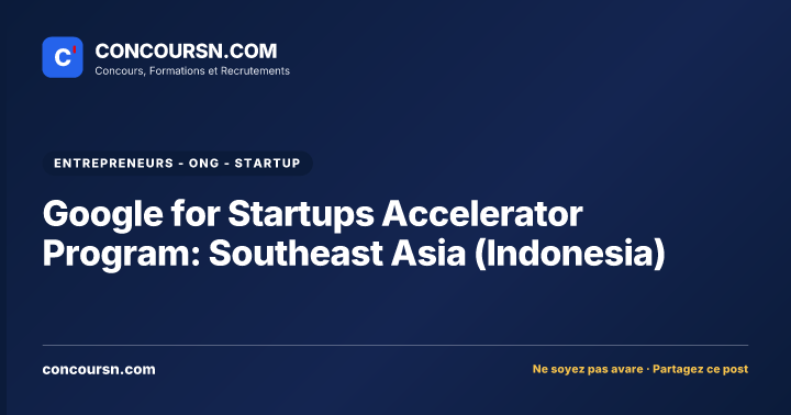 Illustration de l’article : Google for Startups Accelerator Program: Southeast Asia (Indonesia)