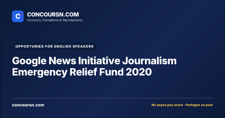 Illustration de l’article : Google News Initiative Journalism Emergency Relief Fund 2020