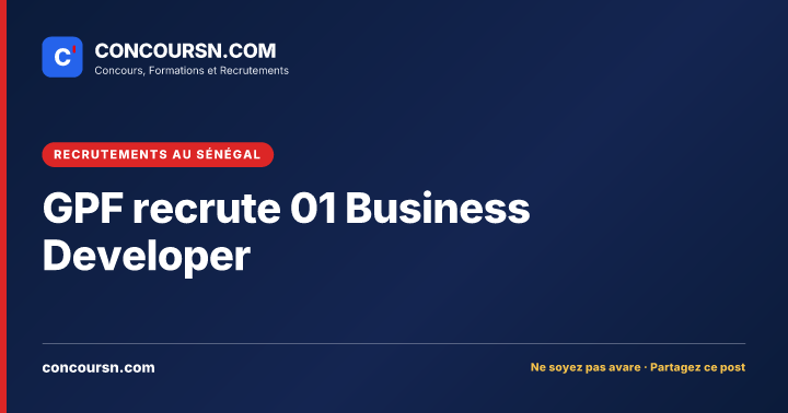 Illustration de l’article : GPF recrute 01 Business Developer