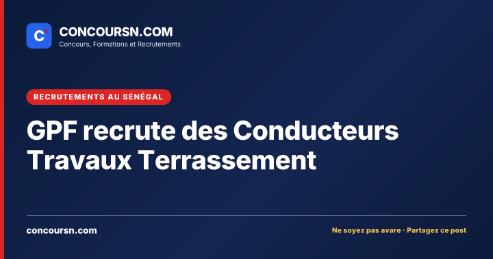 Illustration de l’article : GPF recrute des Conducteurs Travaux Terrassement