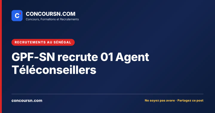 Illustration de l’article : GPF-SN recrute 01 Agent Téléconseillers