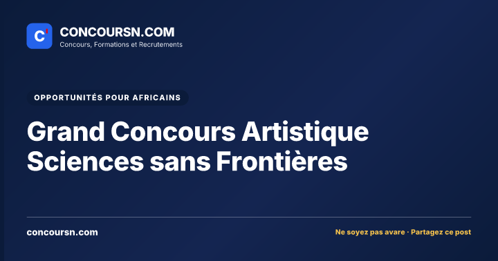 Illustration de l’article : Grand Concours Artistique Sciences sans Frontières
