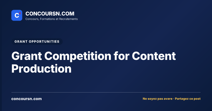 Illustration de l’article : Grant Competition for Content Production