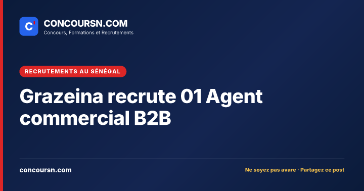 Illustration de l’article : Grazeina recrute 01 Agent commercial B2B