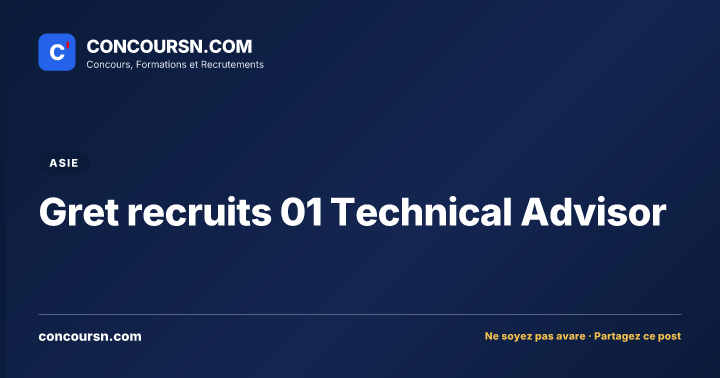 Illustration de l’article : Gret recruits 01 Technical Advisor
