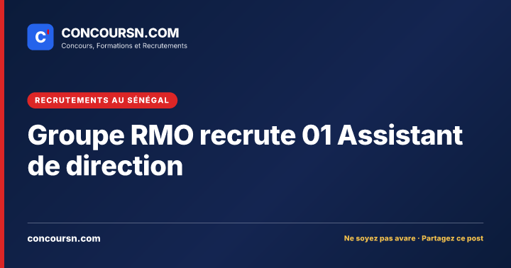 Illustration de l’article : Groupe RMO recrute 01 Assistant de direction