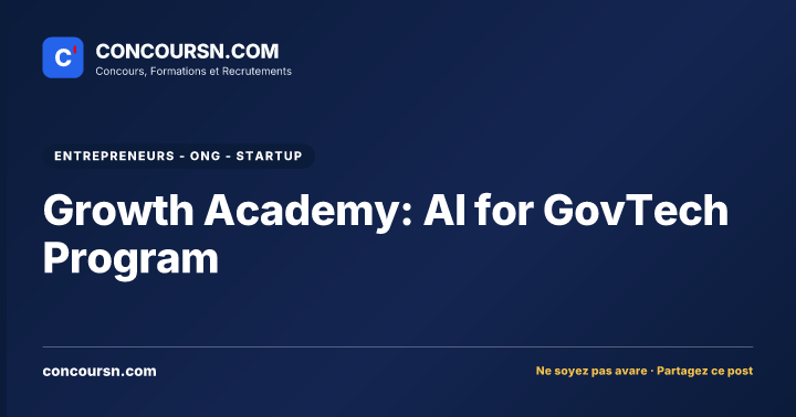 Illustration de l’article : Growth Academy: AI for GovTech Program