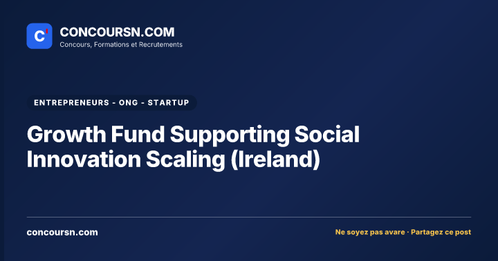 Growth Fund Supporting Social Innovation Scaling (Ireland)