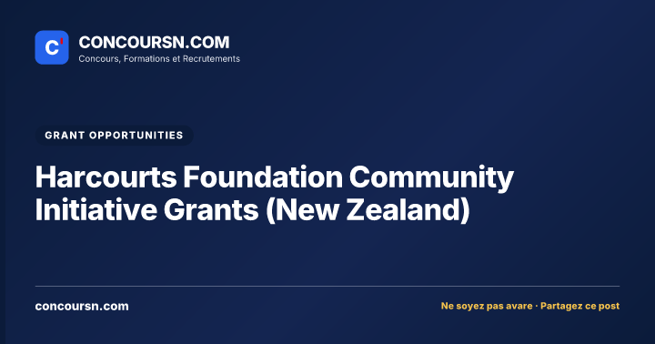 Illustration de l’article : Harcourts Foundation Community Initiative Grants (New Zealand)