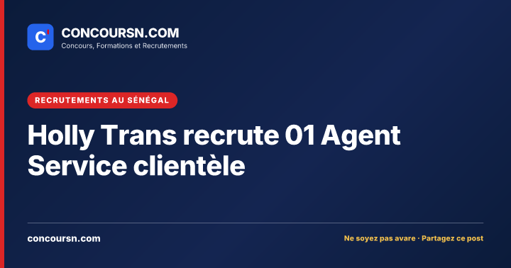 Illustration de l’article : Holly Trans recrute 01 Agent Service clientèle