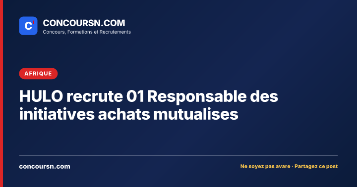 Illustration de l’article : HULO recrute 01 Responsable des initiatives achats mutualises
