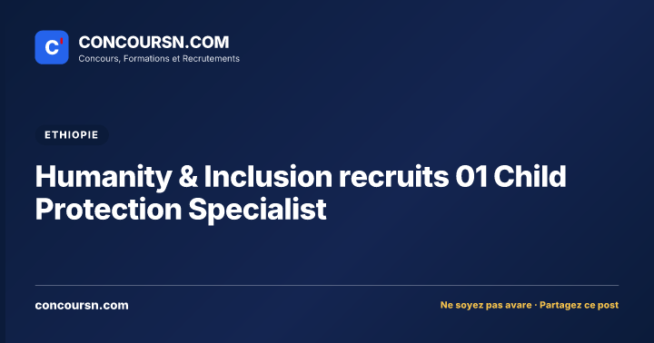 Illustration de l’article : Humanity & Inclusion recruits 01 Child Protection Specialist