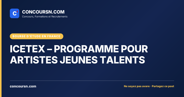 Illustration de l’article : ICETEX – PROGRAMME POUR ARTISTES JEUNES TALENTS
