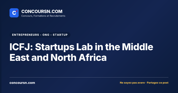 Illustration de l’article : ICFJ: Startups Lab in the Middle East and North Africa