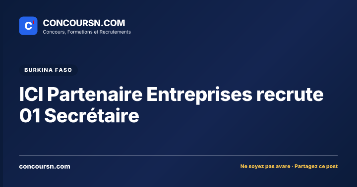 Illustration de l’article : ICI Partenaire Entreprises recrute 01 Secrétaire