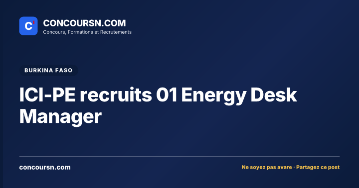 Illustration de l’article : ICI-PE recruits 01 Energy Desk Manager