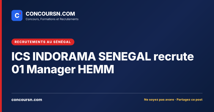 Illustration de l’article : ICS INDORAMA SENEGAL recrute 01 Manager HEMM