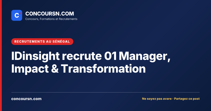 Illustration de l’article : IDinsight recrute 01 Manager, Impact & Transformation