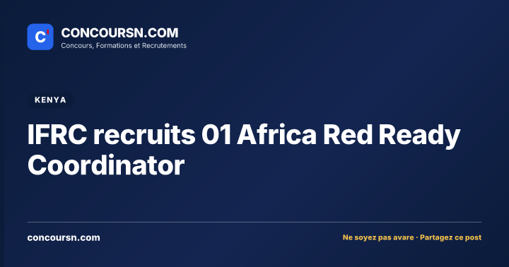 Illustration de l’article : IFRC recruits 01 Africa Red Ready Coordinator