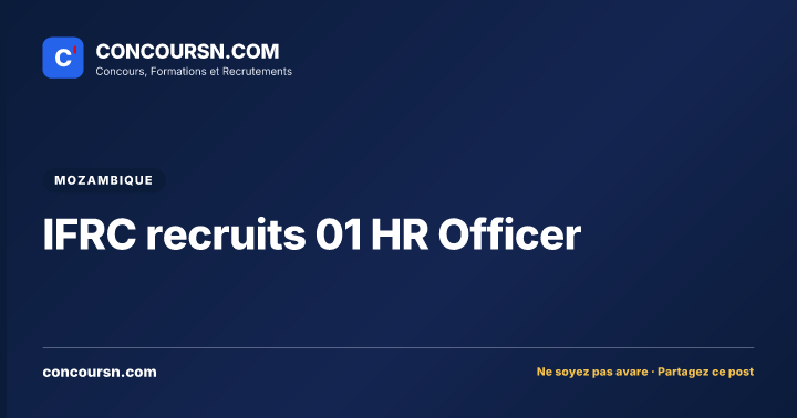 Illustration de l’article : IFRC recruits 01 HR Officer