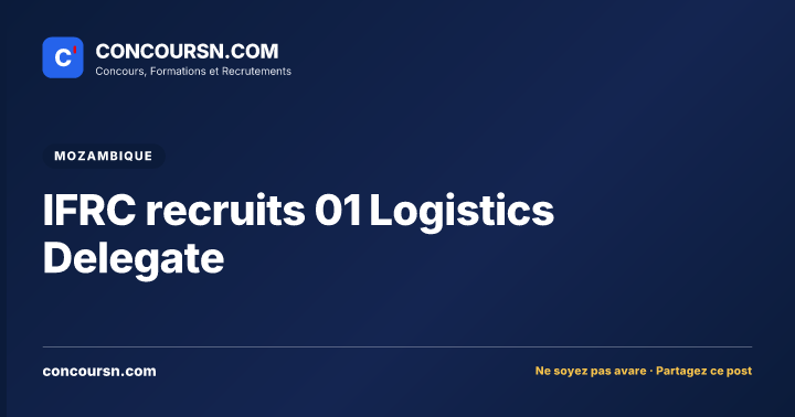 Illustration de l’article : IFRC recruits 01 Logistics Delegate