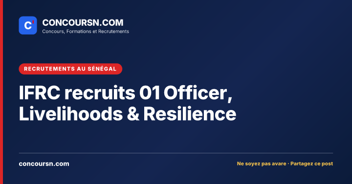 Illustration de l’article : IFRC recruits 01 Officer, Livelihoods & Resilience