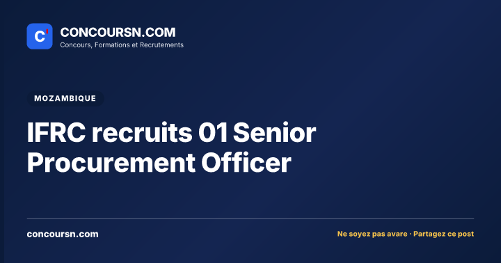 Illustration de l’article : IFRC recruits 01 Senior Procurement Officer