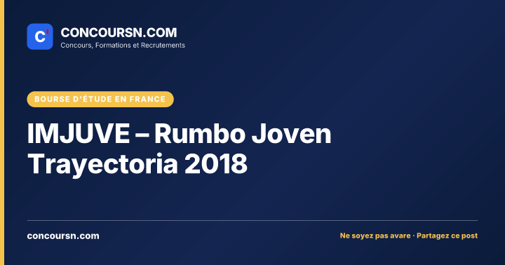 Illustration de l’article : IMJUVE – Rumbo Joven Trayectoria 2018