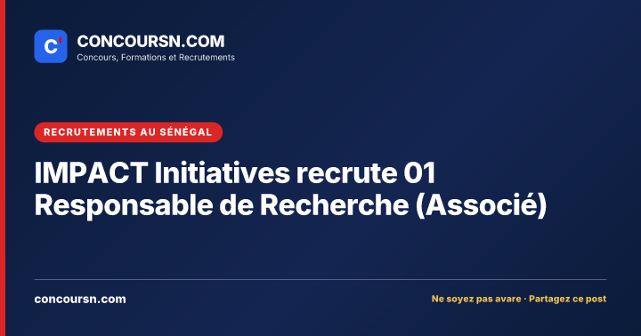 Illustration de l’article : IMPACT Initiatives recrute 01 Responsable de Recherche (Associé)