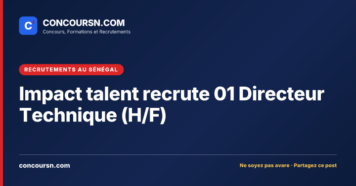 Illustration de l’article : Impact talent recrute 01 Directeur Technique (H/F)