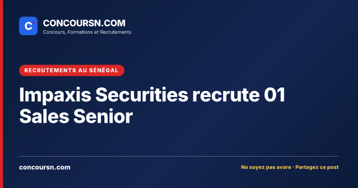 Illustration de l’article : Impaxis Securities recrute 01 Sales Senior