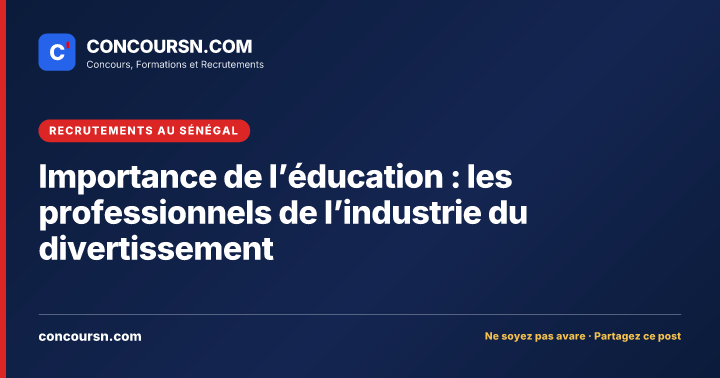 Illustration de l’article : Importance de l’éducation : les professionnels de l’industrie du divertissement