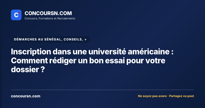 Illustration de l’article : Inscription dans une université américaine : Comment rédiger un bon essai pour votre dossier ?