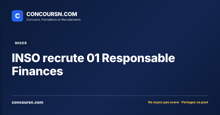 Illustration de l’article : INSO recrute 01 Responsable Finances