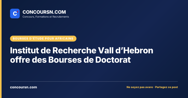 Illustration de l’article : Institut de Recherche Vall d’Hebron offre des Bourses de Doctorat