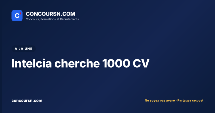 Illustration de l’article : Intelcia cherche 1000 CV