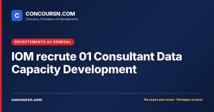 Illustration de l’article : IOM recrute 01 Consultant Data Capacity Development