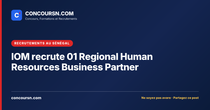 Illustration de l’article : IOM recrute 01 Regional Human Resources Business Partner