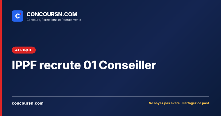 Illustration de l’article : IPPF recrute 01 Conseiller