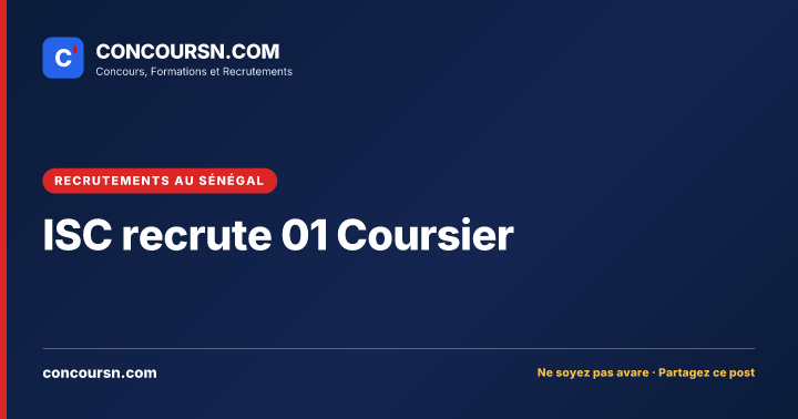 Illustration de l’article : ISC recrute 01 Coursier