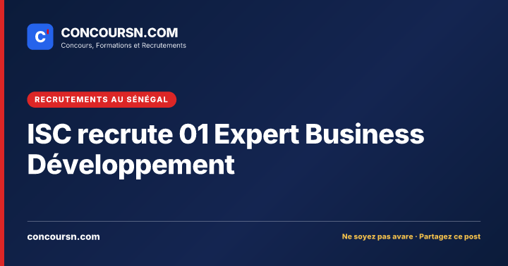 Illustration de l’article : ISC recrute 01 Expert Business Développement