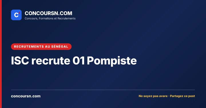 Illustration de l’article : ISC recrute 01 Pompiste